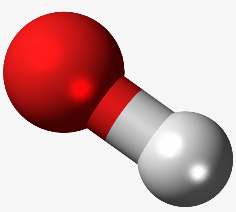 Hydroxide Anion Or Hydroxyl Radical Ball, transparent png #6839716