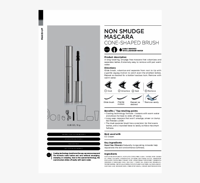 Non Smudge Mascara, transparent png #6841857