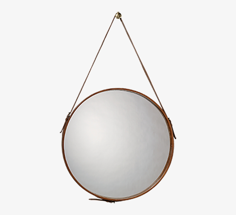 Diy Hanging Round Mirror With Leather Strap Aka Captain, transparent png #6843352