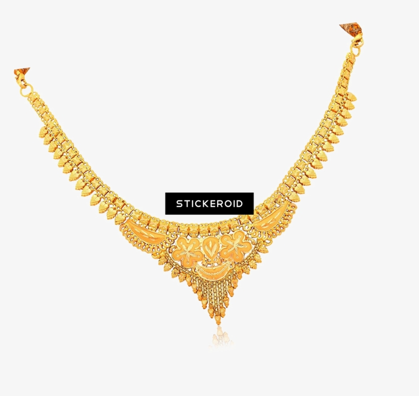 Gold Necklace Accessories, transparent png #6843518
