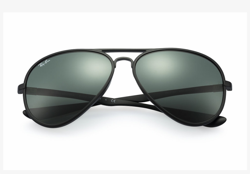 Ray Ban Black Matte Aviator, transparent png #6844988