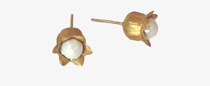 Lily Of The Valley Pearl Studs, transparent png #6845540