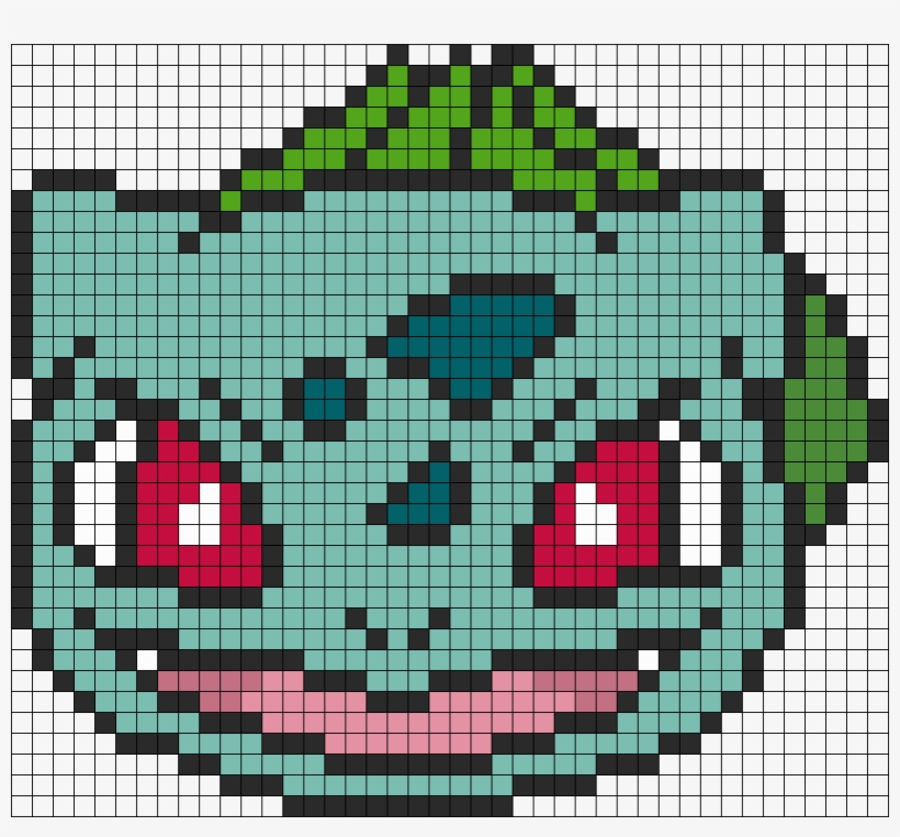 Pokemon Battle Trozei Bulbasaur Perler Bead Pattern, transparent png #6847931