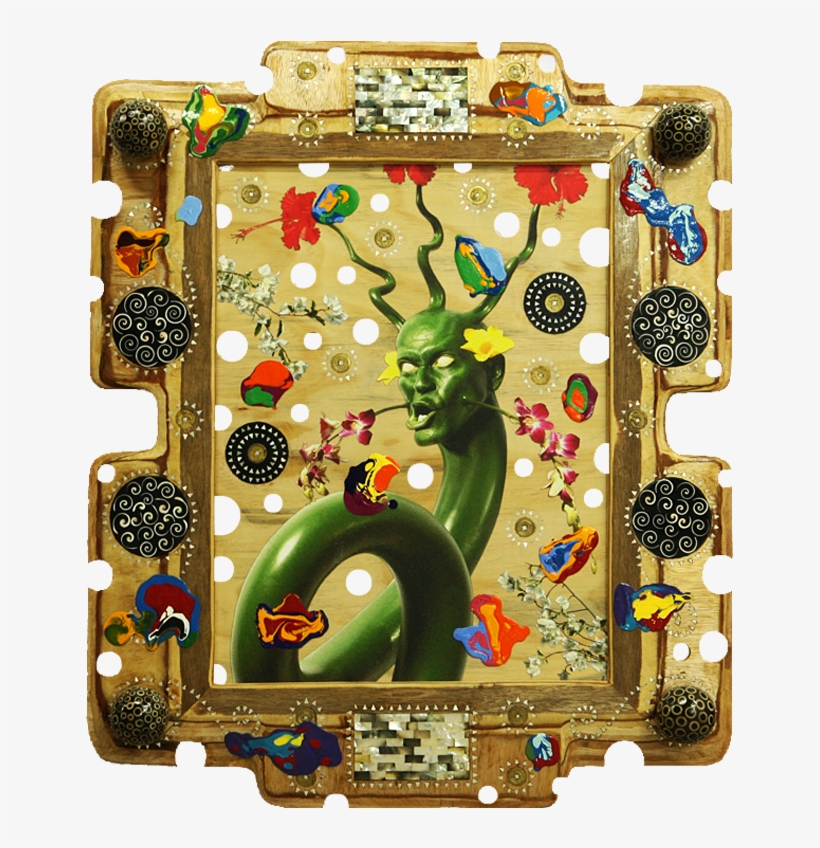 Snake Head Painting, 2008, Acrylic, Oil, Digital Print,, transparent png #6848112