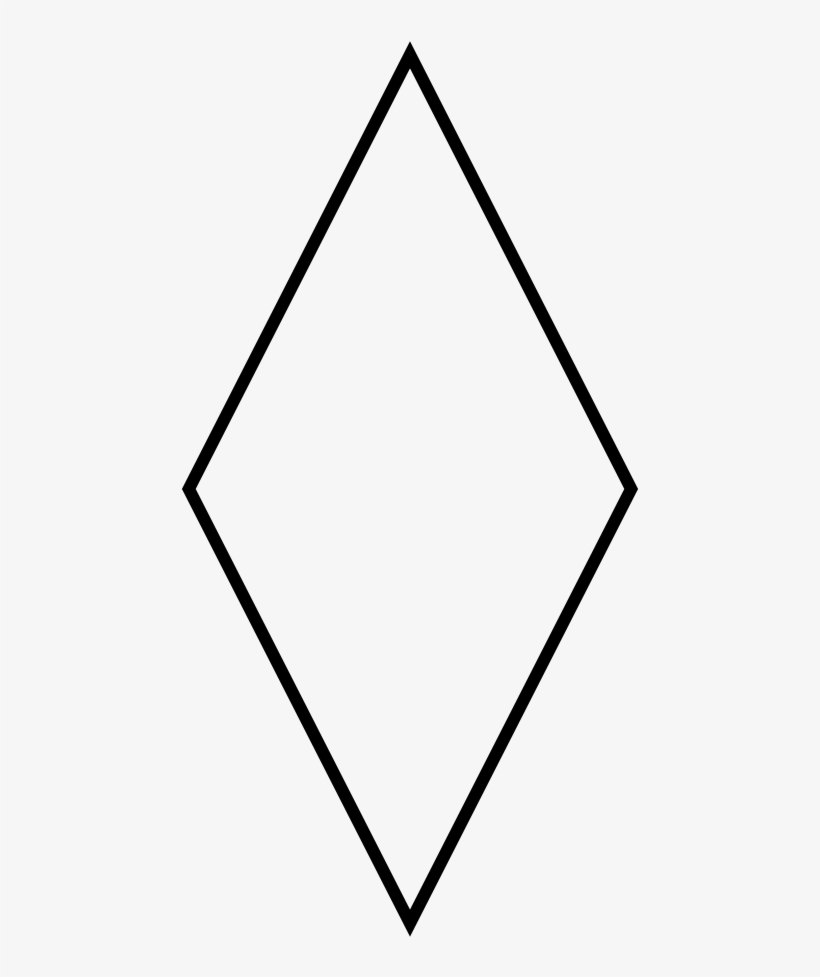 File - Lozenge - Black Simple - Svg, transparent png #6848167