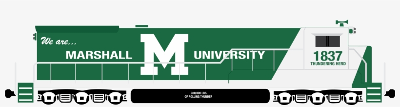 The Marshall University Locomotive Is A General Electric, transparent png #6850300