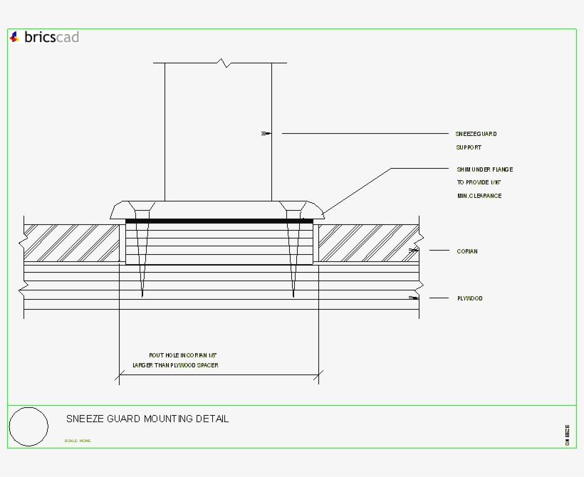 Sneeze Guard Mounting Detail, transparent png #6850563