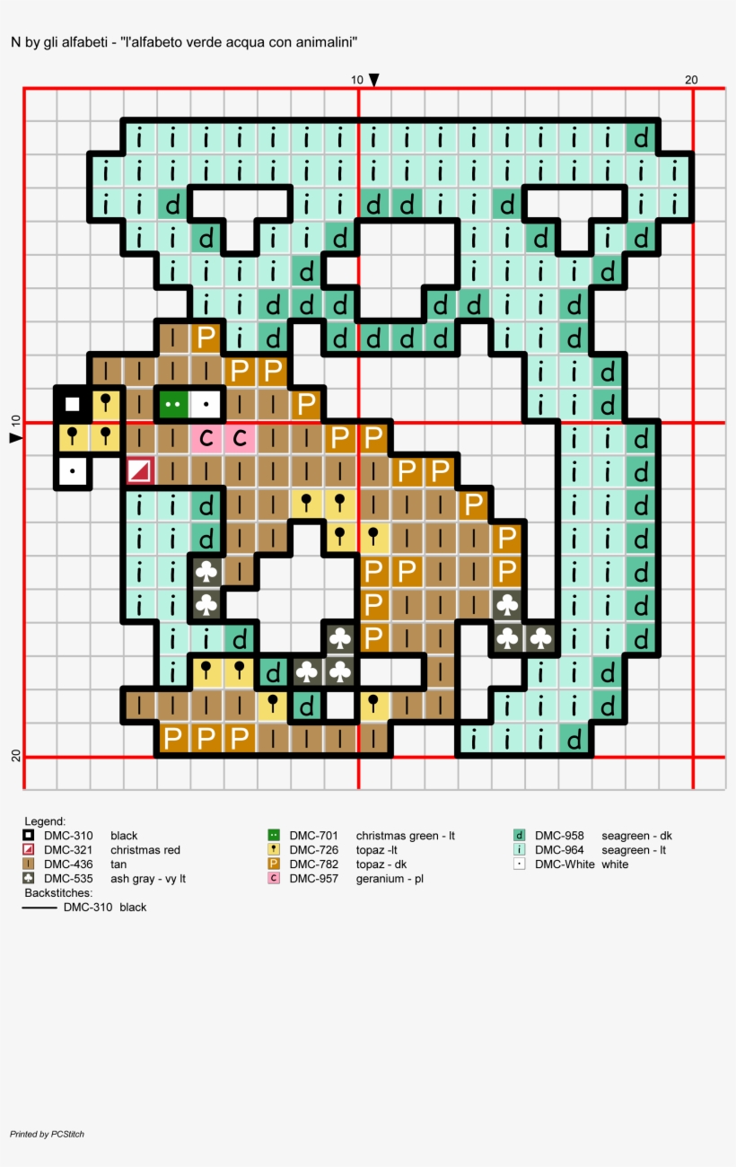 Alfabeto Verde Acqua Con Animalini, transparent png #6852130