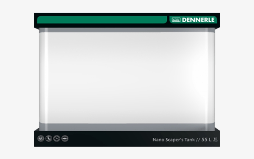 Dennerle Scaper's Tank Akvárium Fedlappal, Alátét Szivaccsal, transparent png #6854156