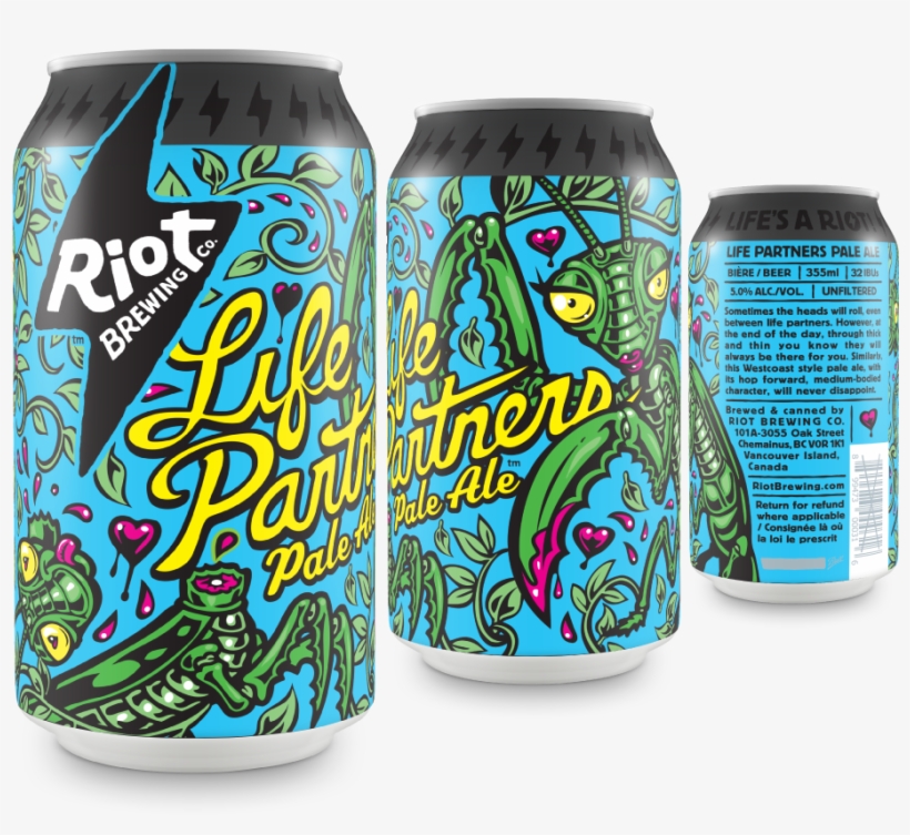 Riot Brewing Co Riot Beer Life Partners Pale, transparent png #6854816