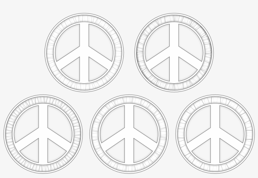 Peace Symbols Black White Line Art Christmas Xmas Peace, transparent png #6856700