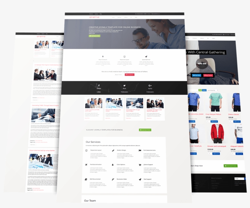 Responsive Joomla Template, transparent png #6858516