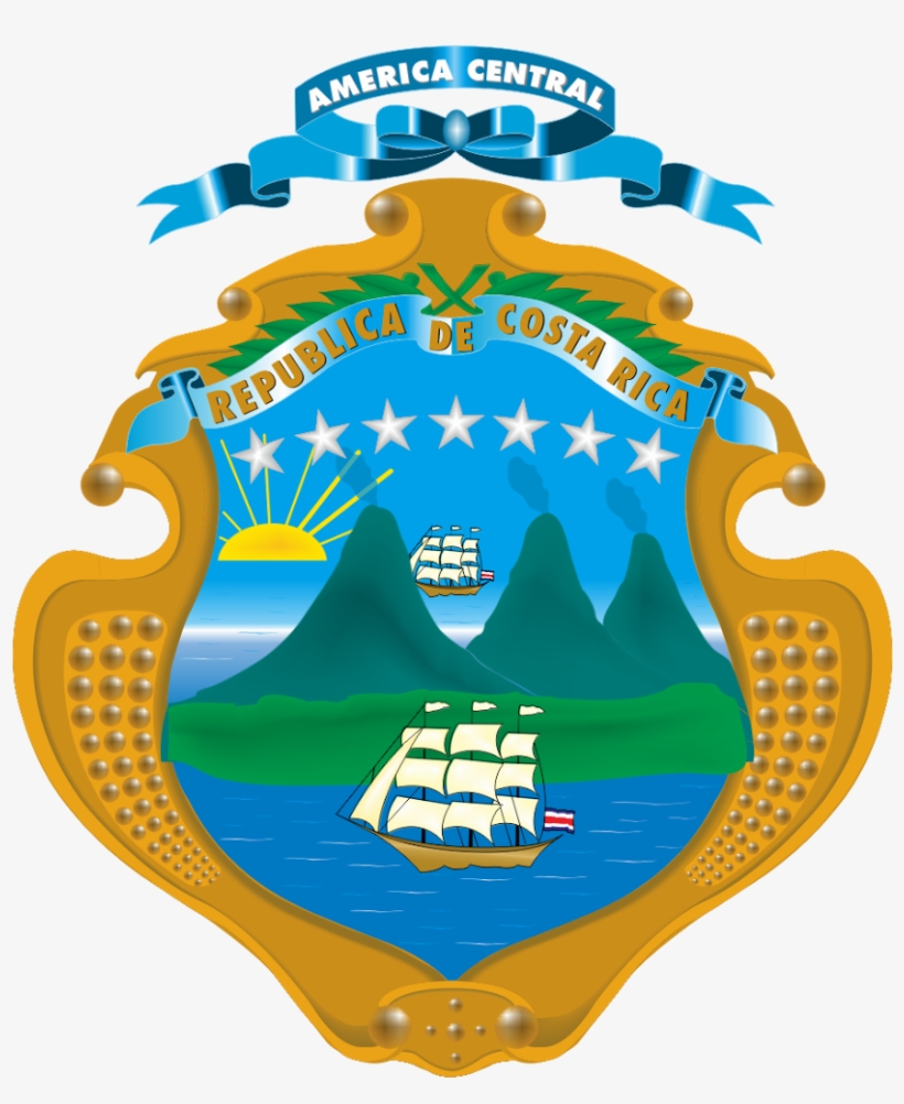 Escudo Costa Rica Logo Vector, transparent png #6862466