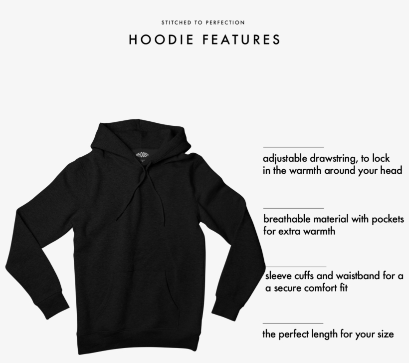 Hoodie, Stitched To Perfection, transparent png #6867920