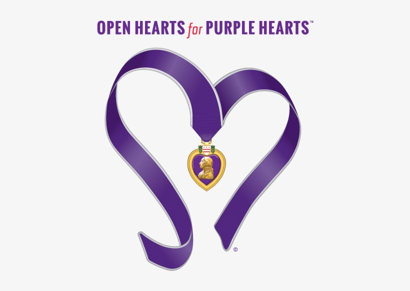 The Open Hearts For Purple Hearts Foundationlogo Of, transparent png #6869031