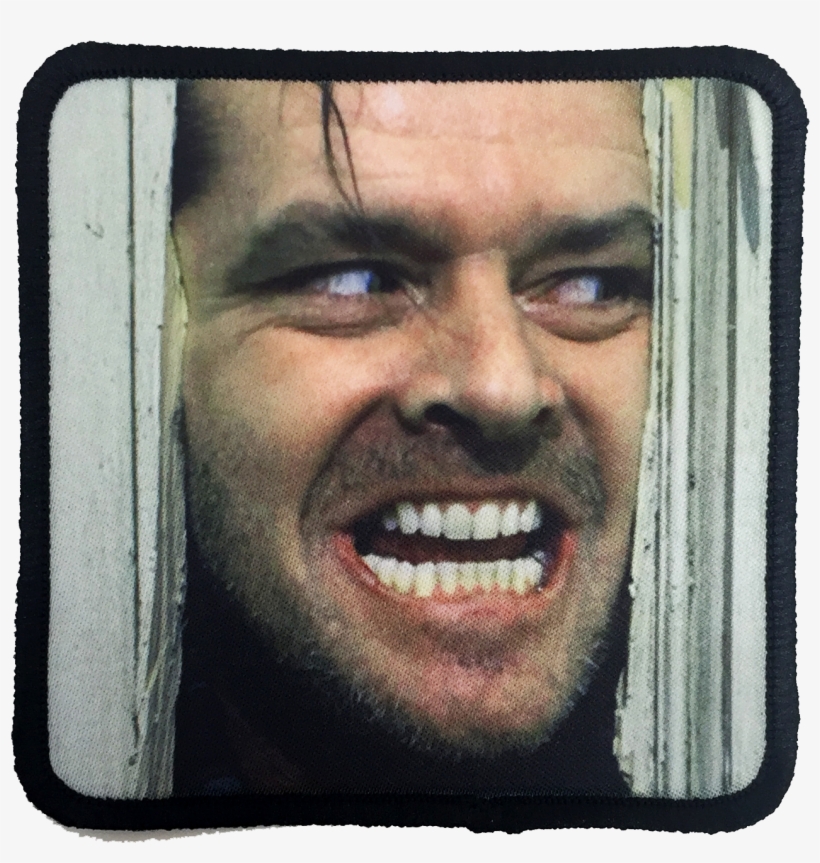 The Shining Here's Johnny Iron-on Patch, transparent png #6870055