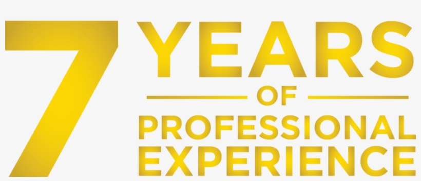 7 Years Experience, transparent png #6870223