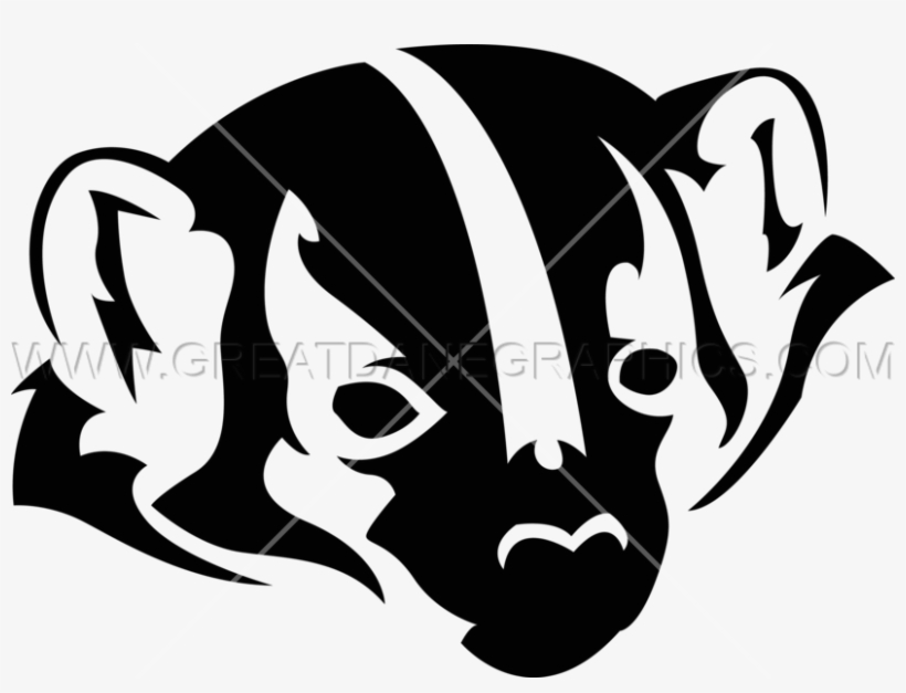 Graphic Freeuse Stock Badger Clipart Black And White, transparent png #6871502