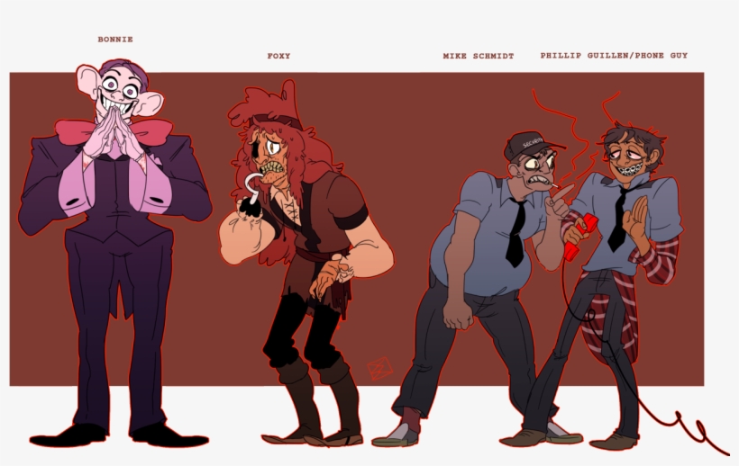 Bonnie Foxy Mike Schmidt Phillip Guillen/phone Guy, transparent png #6872015