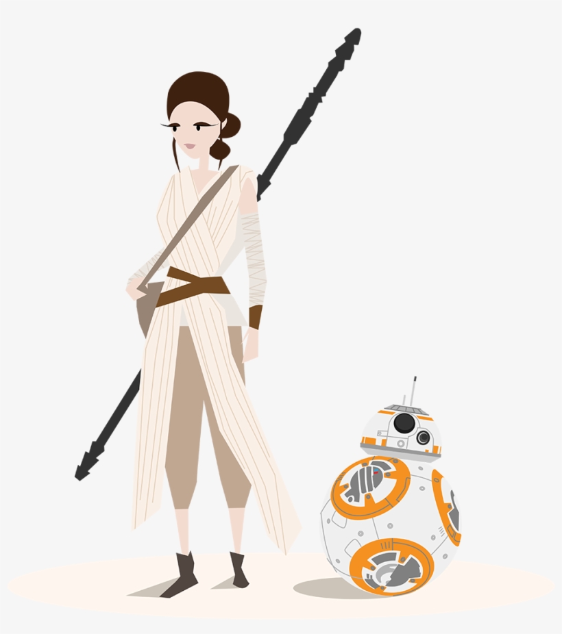 Bb8 And Rey, transparent png #6873706