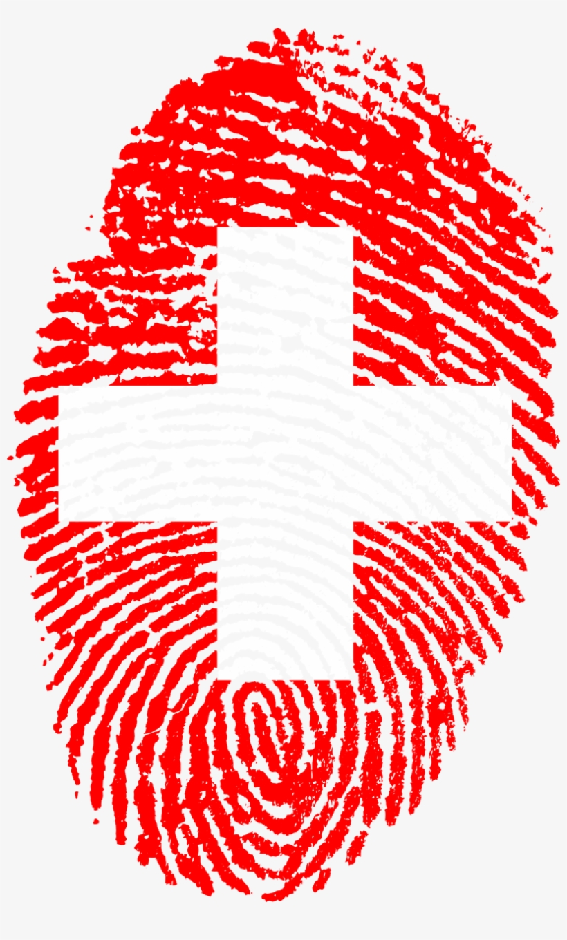 Switzerland, Switzerland Flag Fingerprint Country Pride, transparent png #6875681
