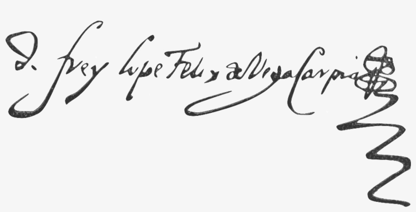 Firma De Lope De Vega En Sus Últimos Años, transparent png #6875846