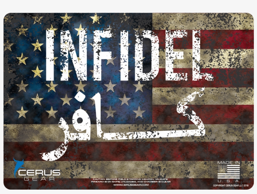 Patriotic Firearm Maintenance Pad Infidel, transparent png #6878648