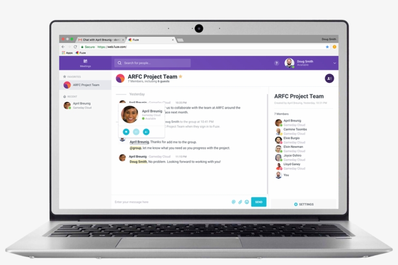 Fuze Customers Can Manage Guests From Fuze Desktop, transparent png #6879759
