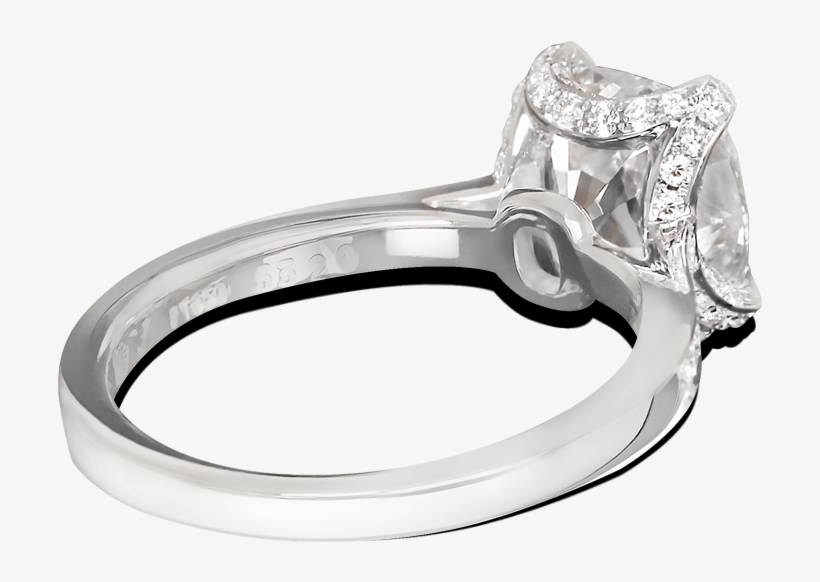 Ring Rosebud Solitaire Pave Diamods Platinum Steven, transparent png #6882092