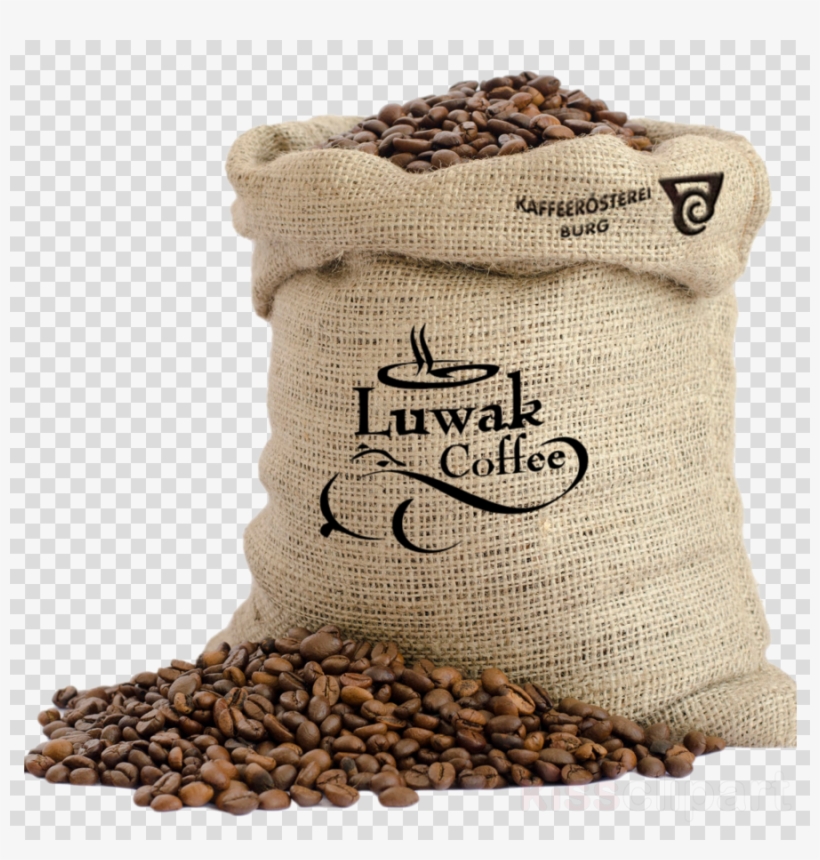 Bag With Coffee Beans Clipart Jamaican Blue Mountain, transparent png #6883883