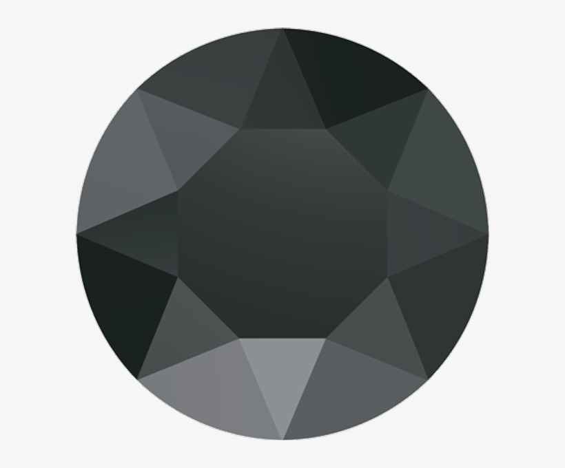 Swarovski 1088 Xirius Chaton Jet Hematite Ss39, transparent png #6884758