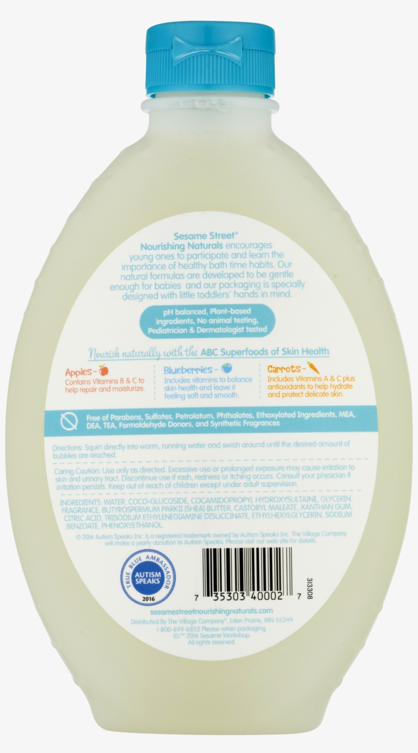 Nourishing Naturals Sesame Street B Is For Bubble Bath, transparent png #6886508