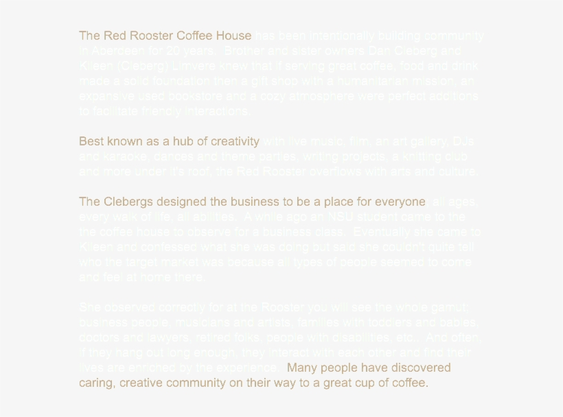 The Red Rooster Coffee House Has Been Intentionally, transparent png #6886943