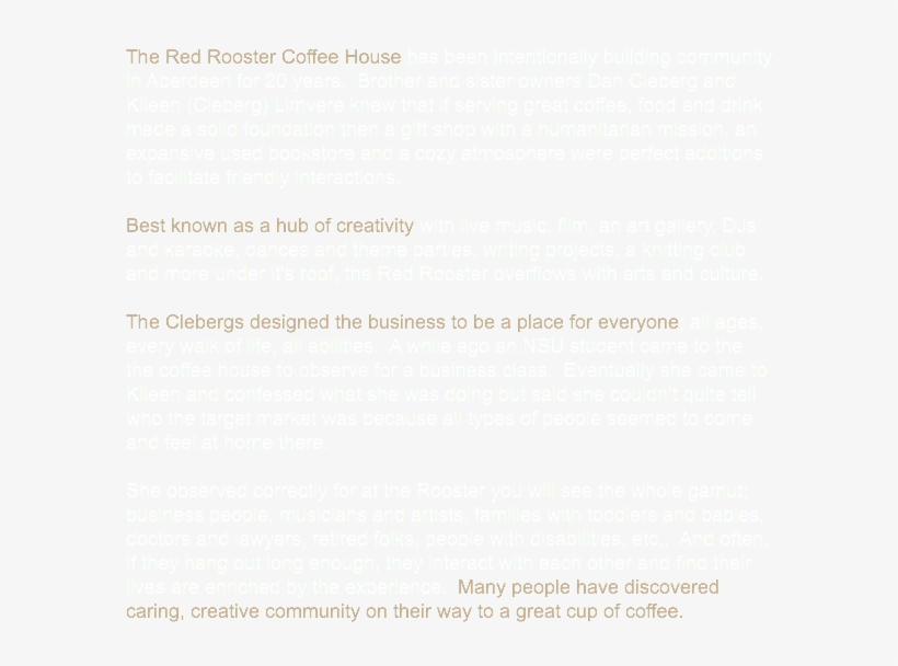 The Red Rooster Coffee House Has Been Intentionally, transparent png #6886943