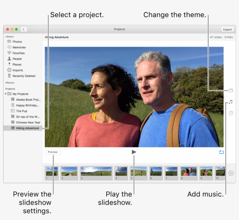 Photos Window Showing A Slideshow In The Main Part, transparent png #6887611