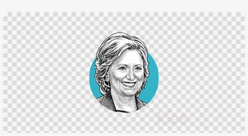 Head Clipart Hillary Clinton Presidential Nominee Turquoise, transparent png #6894359