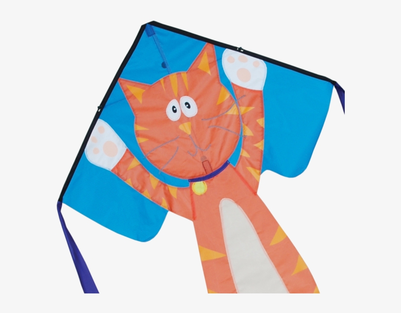 33" Googly Kitty Cat Easy Flyer Kite, transparent png #6895643