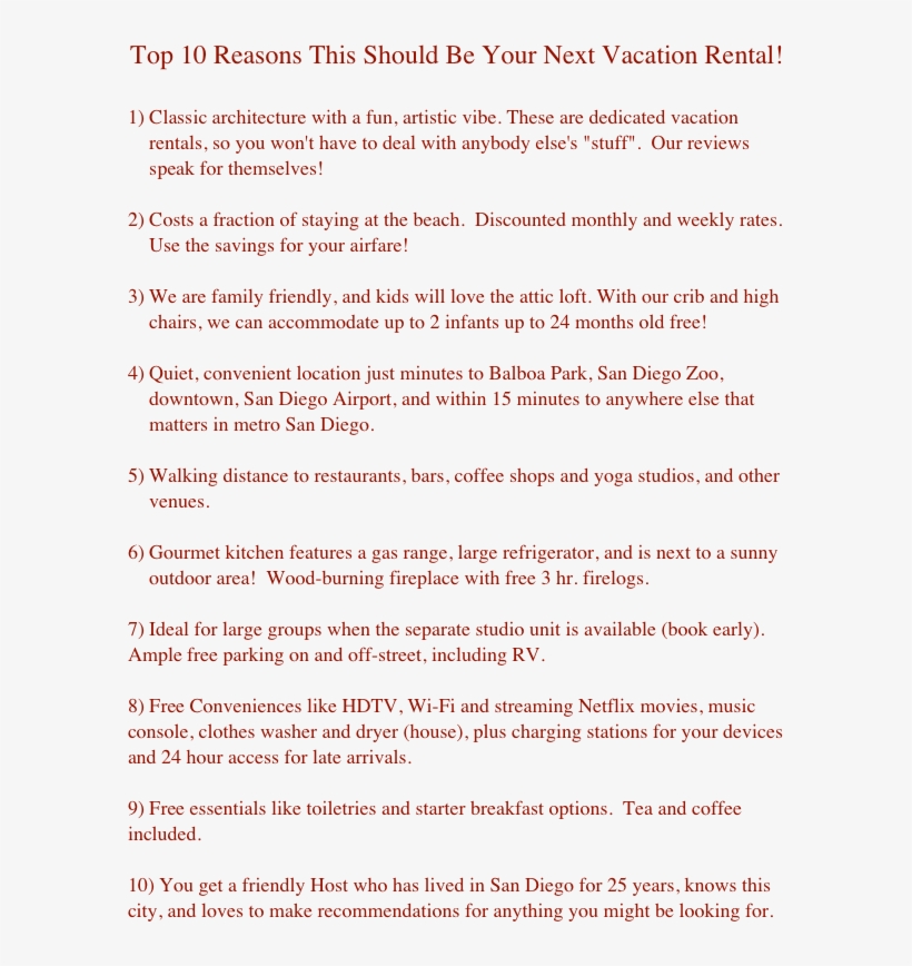 Top 10 Reasons This Should Be Your Next Vacation Rental, transparent png #6896380