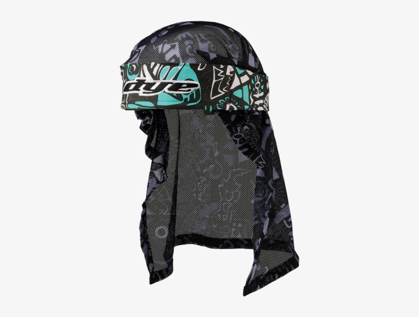 Dye Paintball Head Wrap Eskimo Teal Grey Black, transparent png #6896427