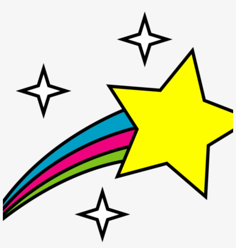 Shooting Stars Clip Art Shooting Stars Clipart Black, transparent png #6897925