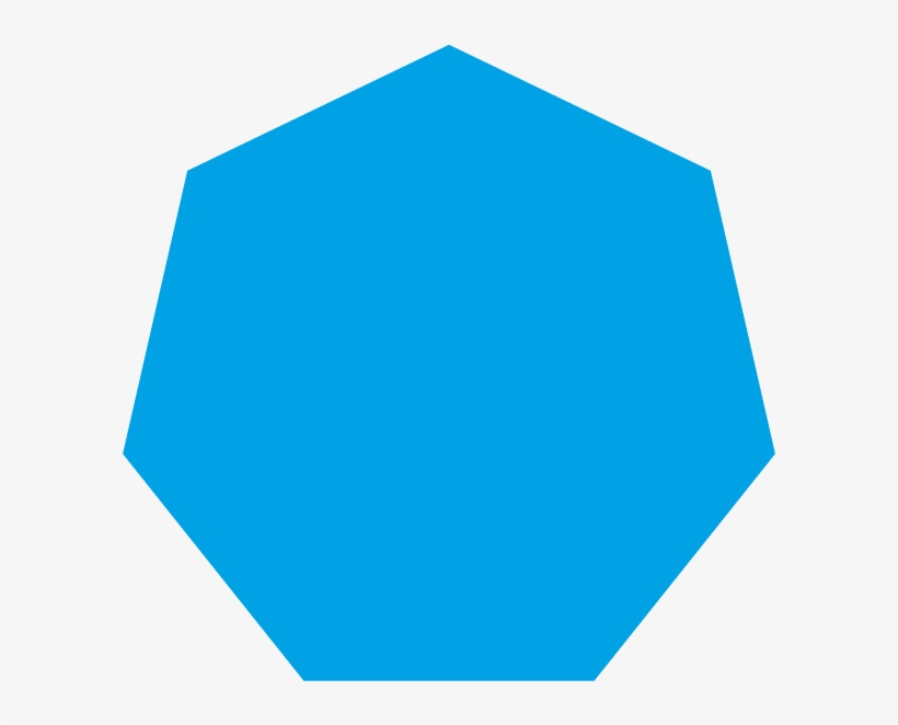 Cyan Heptagon, transparent png #6899764