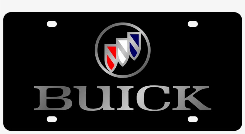 Buick Black Acrylic License Plate - Buick Logo Vector, transparent png #690243