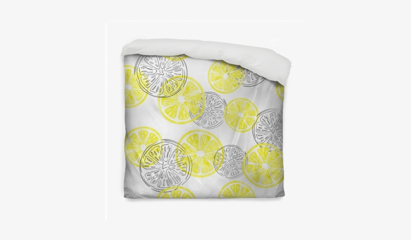 Seamless Lemon Pattern - Throw Pillow, transparent png #690421