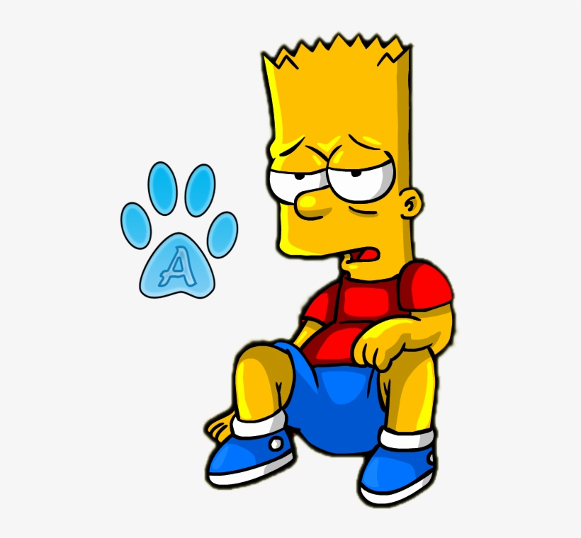 Download Hd Sad Bart Png Image With No Background - Pngkeycom