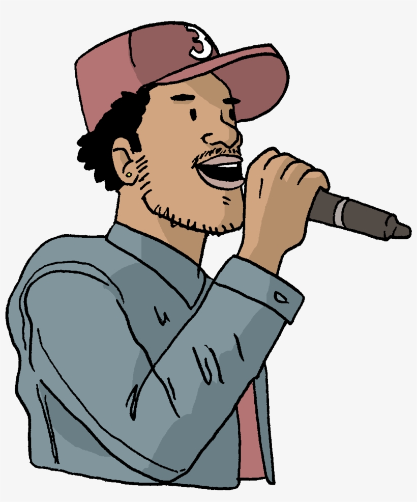 Chano For Mayor Clip Free Stock - Rapper Drawing Png, transparent png #690545