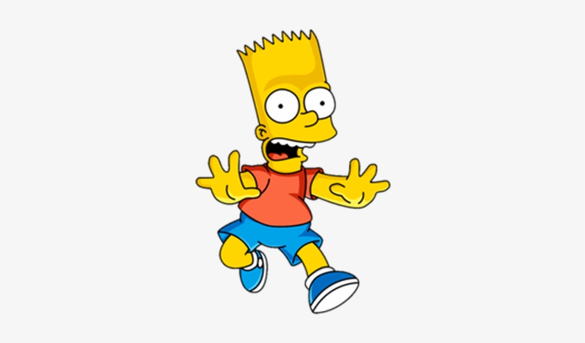 Bart Simpson Scared - Bart Simpson Png, transparent png #690567
