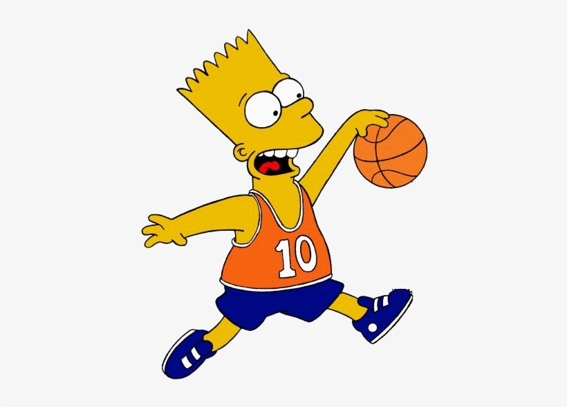 The Simpsons What Sport Do You Thin Bart Simpson Should - Bart Simpson Playing Basketball, transparent png #690760