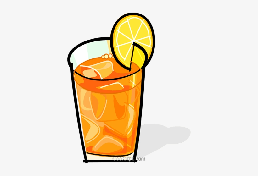 Iced Tea With A Lemon Slice Royalty Free Vector Clip - Iced Tea Clipart, transparent png #690816