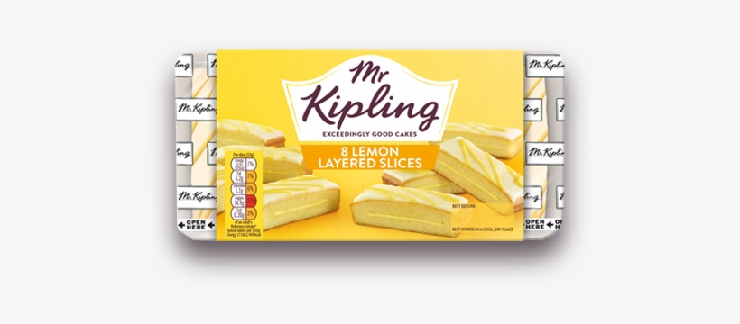 Lemon Layered Slices - Mr Kipling Lemon Layered Slices, transparent png #690909