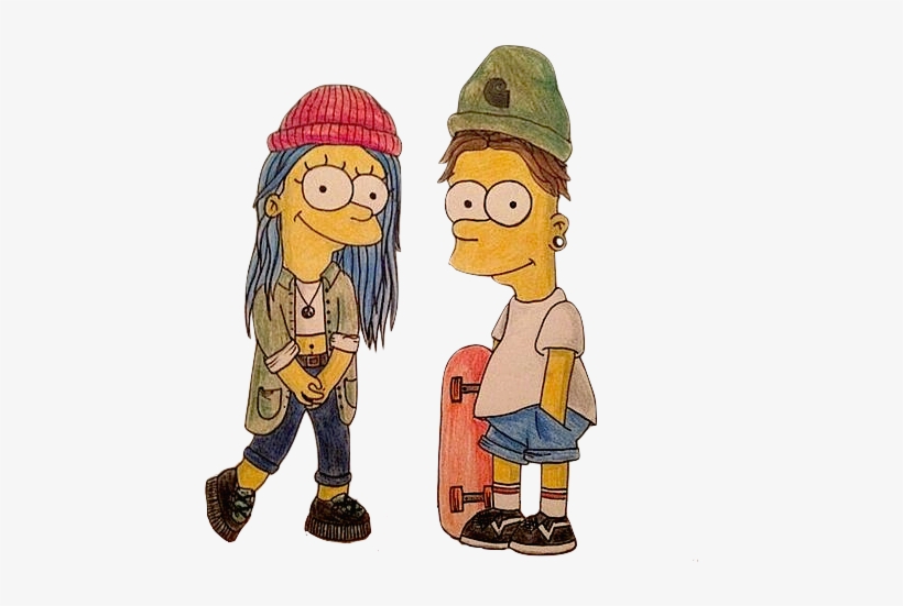 Simpsons Drawings Cartoon Fashion Cartoon Styles Bart Simpson Lean Free Transparent Png Download Pngkey
